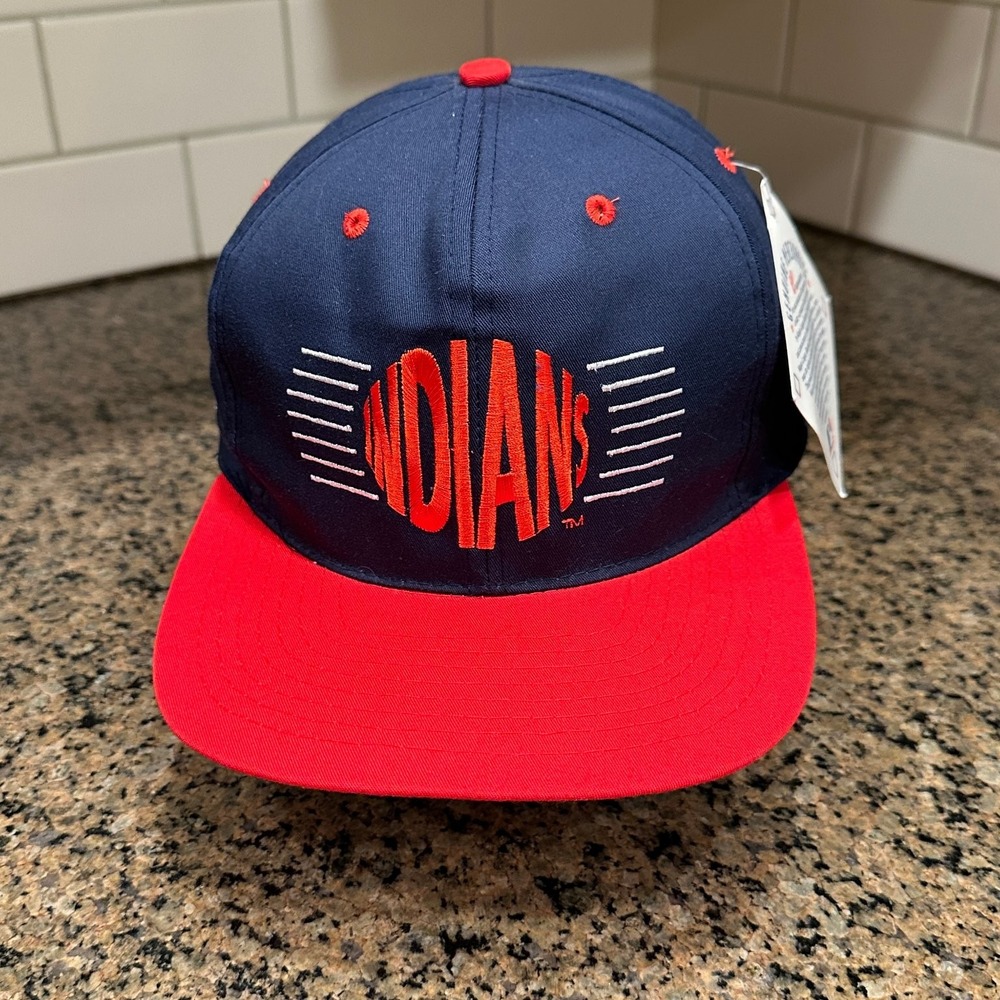 Vtg 90s Cleveland Indians Annco Snapback MLB Deadstock New Chief Wahoo
